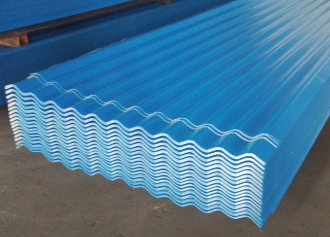 Building Material PPGI Color Coated Prepainted Galvanized Roofing Steel Plate Corrugated Sheet in China 0.27mm 900*1000 