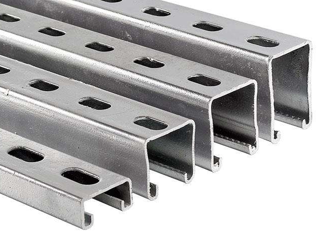 C and U Slotted Galvanized Aluminum Shaped Steel Profile Strut Channel 